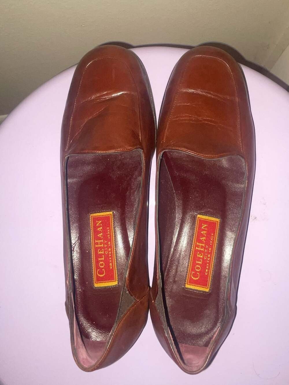 Cole Haan Womens City Brown Leather Loafer Dress Shoes, Size 8